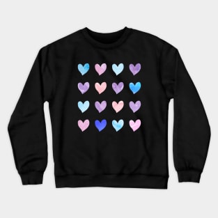 watercolor heart, Valentines Day Crewneck Sweatshirt